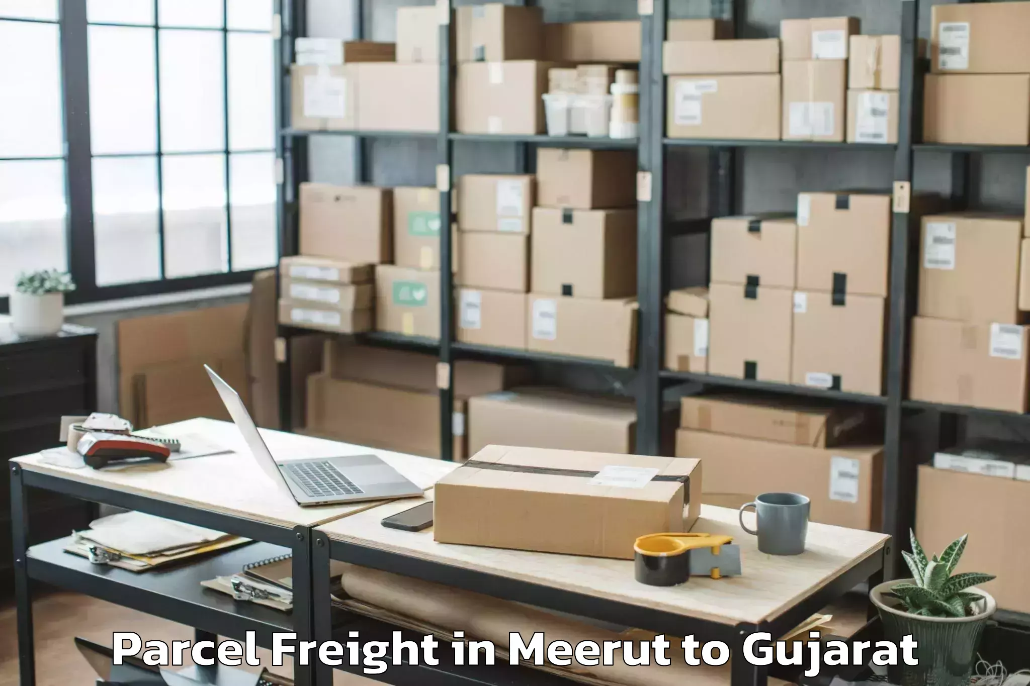 Top Meerut to Dungra Parcel Freight Available